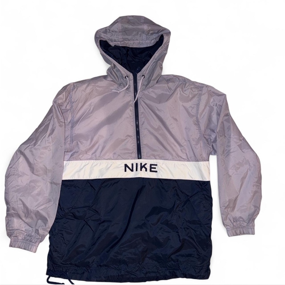 Vintage Nike Lavender/purple & navy windbreaker quarter zip